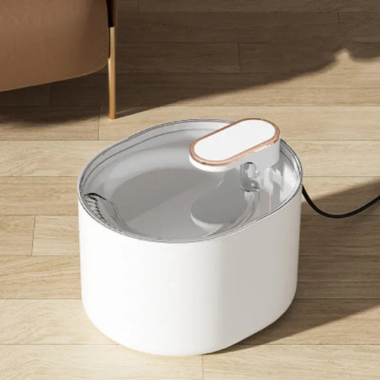 Automatic Cat Water Fountain USB Water Feeder Bowl with 6 Filter Cartridges, Ore White, Regular Edition V1188-MS-611-005