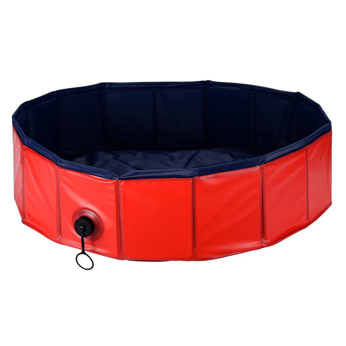 Foldable Dog Pet Pool Bathtub, Red, S V1188-MS-611-009