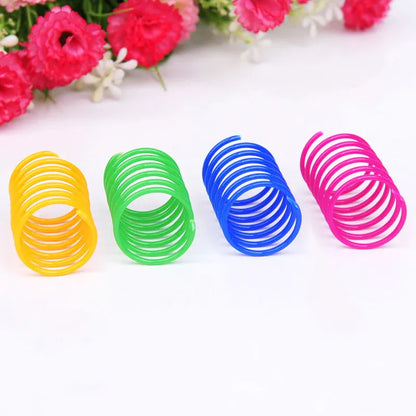 16piece Plastic Spring Cat Toy Interactive Play Ball V1188-MS-611-051
