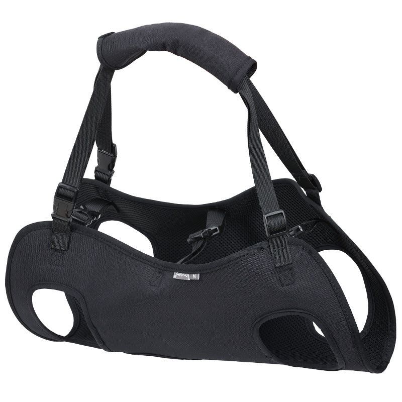 Dog Support Harness Oxford Cloth Mobility Assistance Strap, Black,M V1188-MS-611-057