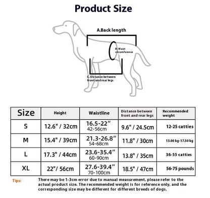 Dog Support Harness Oxford Cloth Mobility Assistance Strap, Pink,L V1188-MS-611-060