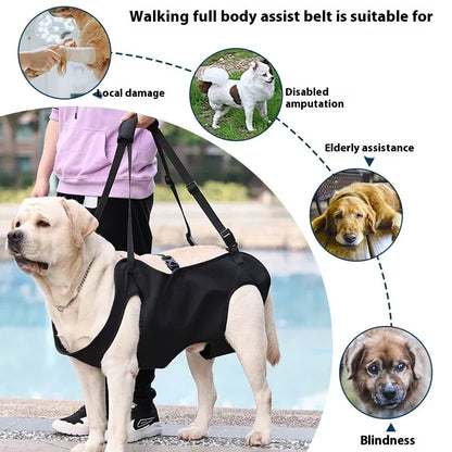 Dog Support Harness Oxford Cloth Mobility Assistance Strap, Pink,M V1188-MS-611-061