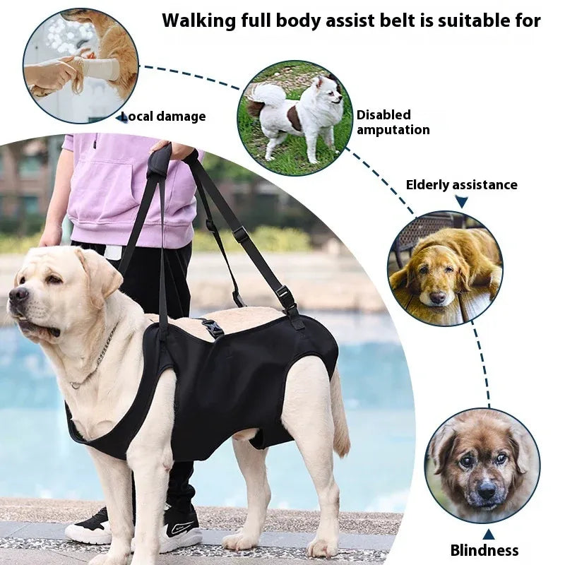 Dog Support Harness Oxford Cloth Mobility Assistance Strap, Pink,S V1188-MS-611-062