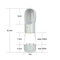 Pet Water Bottle with Integrated Feeder, Gray V1188-MS-611-081