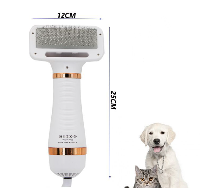 2 in 1 Pet Hair Dryer Comb Grooming Set, Green, AU Plug V1188-MS-611-088