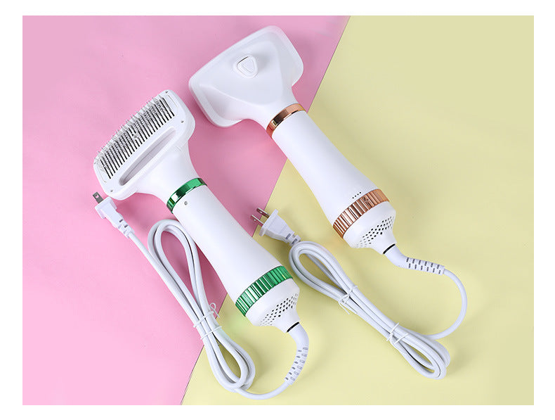 2 in 1 Pet Hair Dryer Comb Grooming Set, Green, AU Plug V1188-MS-611-088