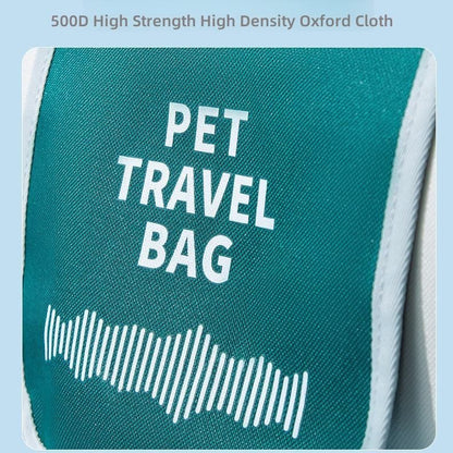 Pet Travel Bag Soft Sided Mesh Carrier Breathable Collapsible, Blue V1188-MS-611-090
