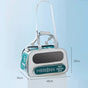 Pet Travel Bag Soft Sided Mesh Carrier Breathable Collapsible, Green V1188-MS-611-091