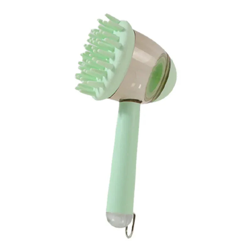 3 in 1 Pet Bath Brush Liquid Foaming Massage Brush, Green, 18 cm V1188-MS-611-101