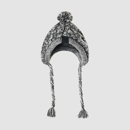Dog Hat Knitted Windproof Winter Pom Hat, Black, S V1188-MS-611-105