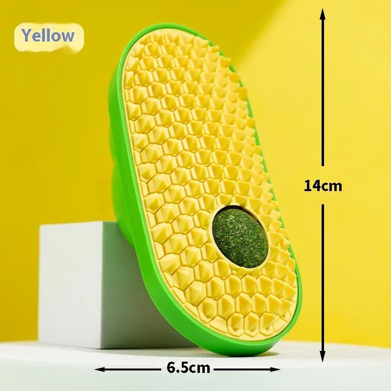 Cat Scratching Toy, Yellow, 14 x 6.5 cm V1188-MS-611-137