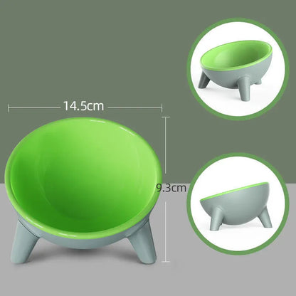 Cat and Dog Non-Breakable Bowl With Stand, Durable, Heat Resistant - Moff green V1188-MS-611-138