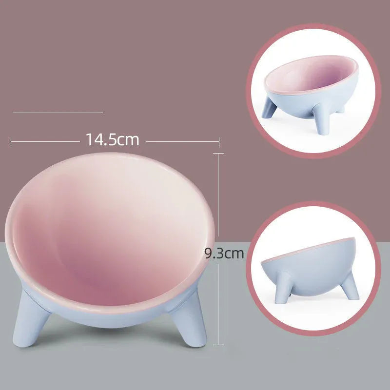 Cat and Dog Non-Breakable Bowl With Stand, Durable, Heat Resistant - Moff green V1188-MS-611-138