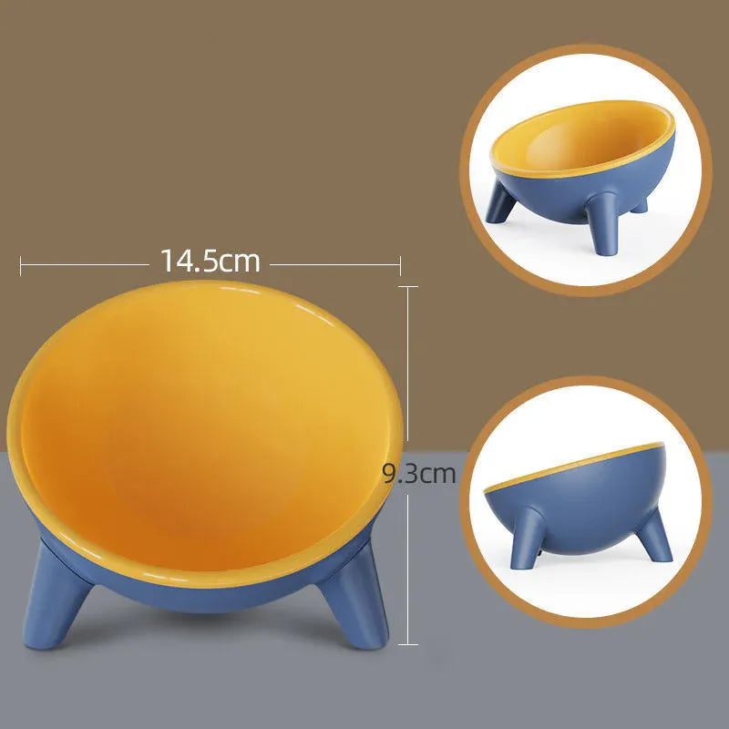 Cat and Dog Non-Breakable Bowl With Stand, Durable, Heat Resistant - Moff green V1188-MS-611-138