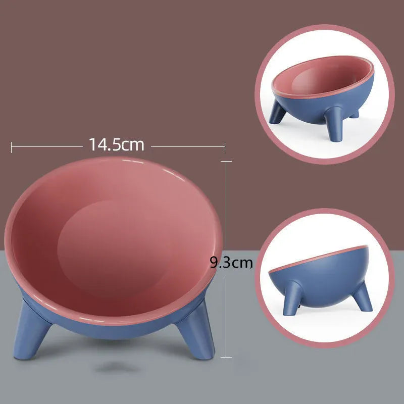 Cat and Dog Non-Breakable Bowl With Stand, Durable, Heat Resistant - Pink V1188-MS-611-139