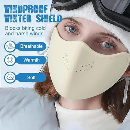 2-Pack Unisex Adjustable Breathable Warm Face Masks, Washable for Winter Use, Warm and Windproof, Extended V1188-MS-612-002