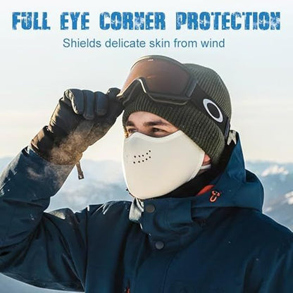 2-Pack Unisex Adjustable Breathable Warm Face Masks, Washable for Winter Use, Warm and Windproof, Extended V1188-MS-612-002