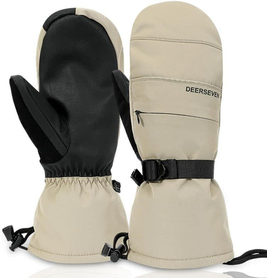 Waterproof Windproof Thermal Winter Gloves - Ski Gloves for Men & Women - Removable Wrist Support - Suitable V1188-MS-612-005