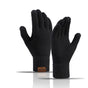 Men's Knitted Gloves - Warm Fingerless Winter Gloves - Thick Fleece-Lined Wool Touchscreen Gloves - Pineapple V1188-MS-612-021