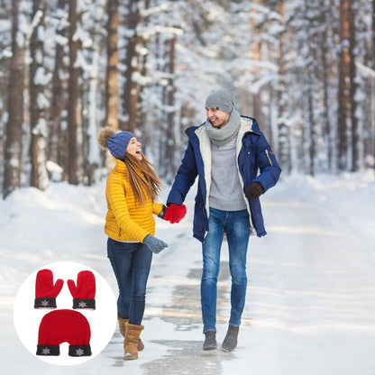 Three-Piece Ski Gloves Set for Couples - Couples' Gloves - Warm Gloves - Ski Gloves - Snow Gloves V1188-MS-612-028
