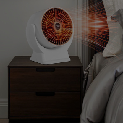Desktop Warm Air Circulation Heater Quiet Adjustable Angle Space Heater