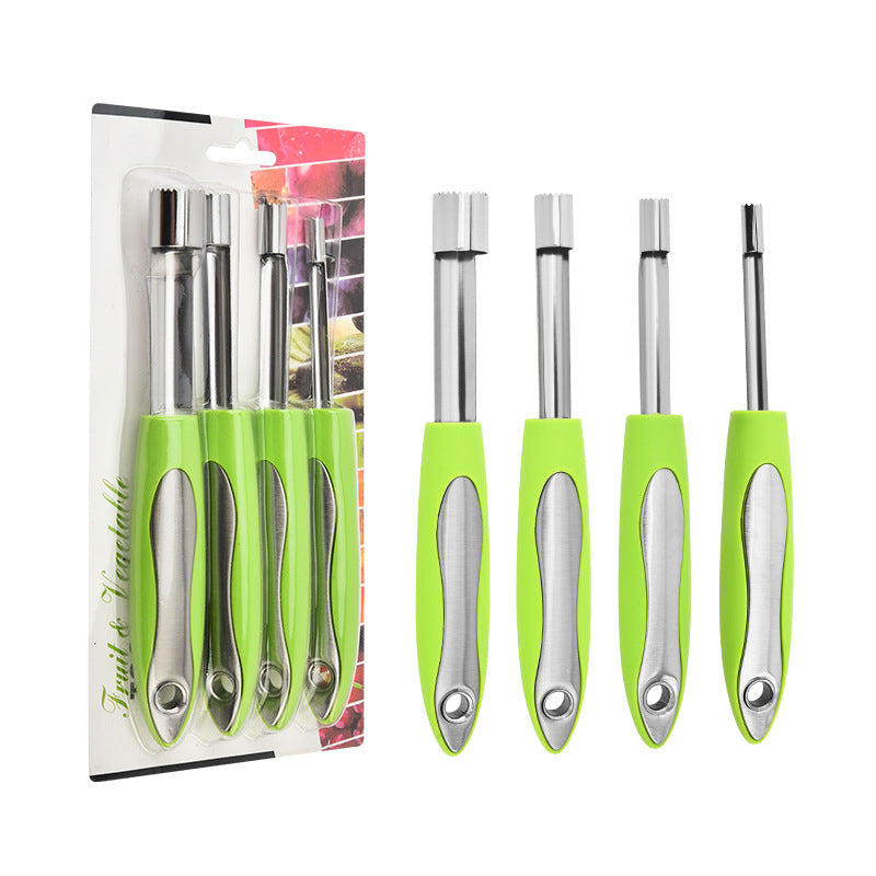 Stainless Steel Apple Corer and Fruit Cutter Tool, Manual Apple Slicer and Seed Remover V1188-MS-617-007