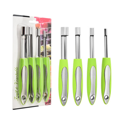 Stainless Steel Apple Corer and Fruit Cutter Tool, Manual Apple Slicer and Seed Remover V1188-MS-617-007