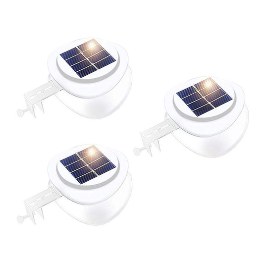 Solar Multipurpose Wall Light Set, Outdoor Rechargeable Lamp with Screws and Mounting Kit, 3 Piece, White V1188-MS-617-012