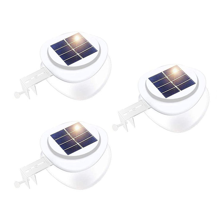 Solar Multipurpose Wall Light Set, Outdoor Rechargeable Lamp with Screws and Mounting Kit, 3 Piece, White V1188-MS-617-012