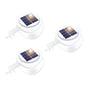 Solar Multipurpose Wall Light Set, Outdoor Rechargeable Lamp with Screws and Mounting Kit, 3 Piece, White V1188-MS-617-012