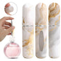 3 Pack 5ml Travel Perfume Atomizer Bottles, Leakproof Bottom-Fill Spray Set, Champagne Marble V1188-MS-617-016