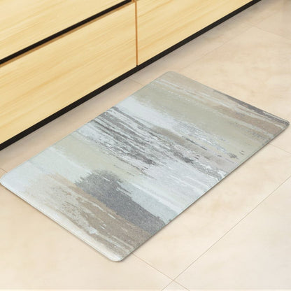 Non-Slip PVC Kitchen Floor Mat 45 x 75 cm, Waterproof Rug, Abstract Marble Pattern V1188-MS-617-021