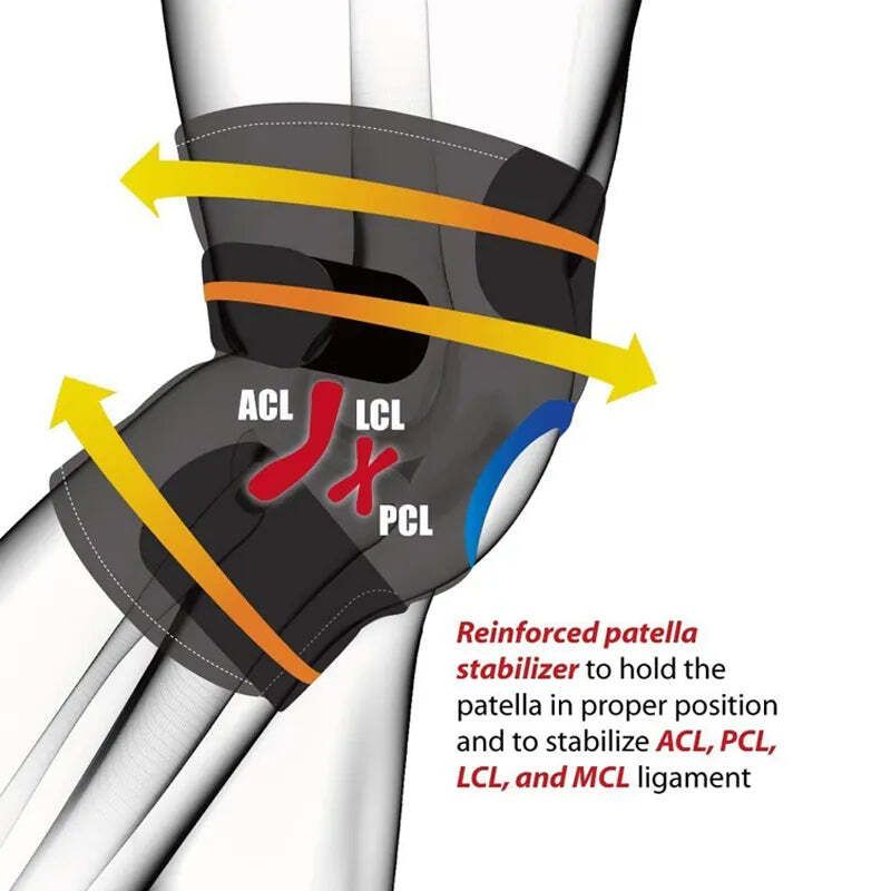 Knee Brace Support Sleeve for Compression and Joint Stability V1188-MS-617-034
