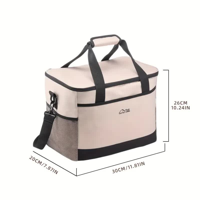 Portable Insulated Cooler Bag for Camping and Picnics, Durable Thermal Storage Tote, Blue V1188-MS-617-039