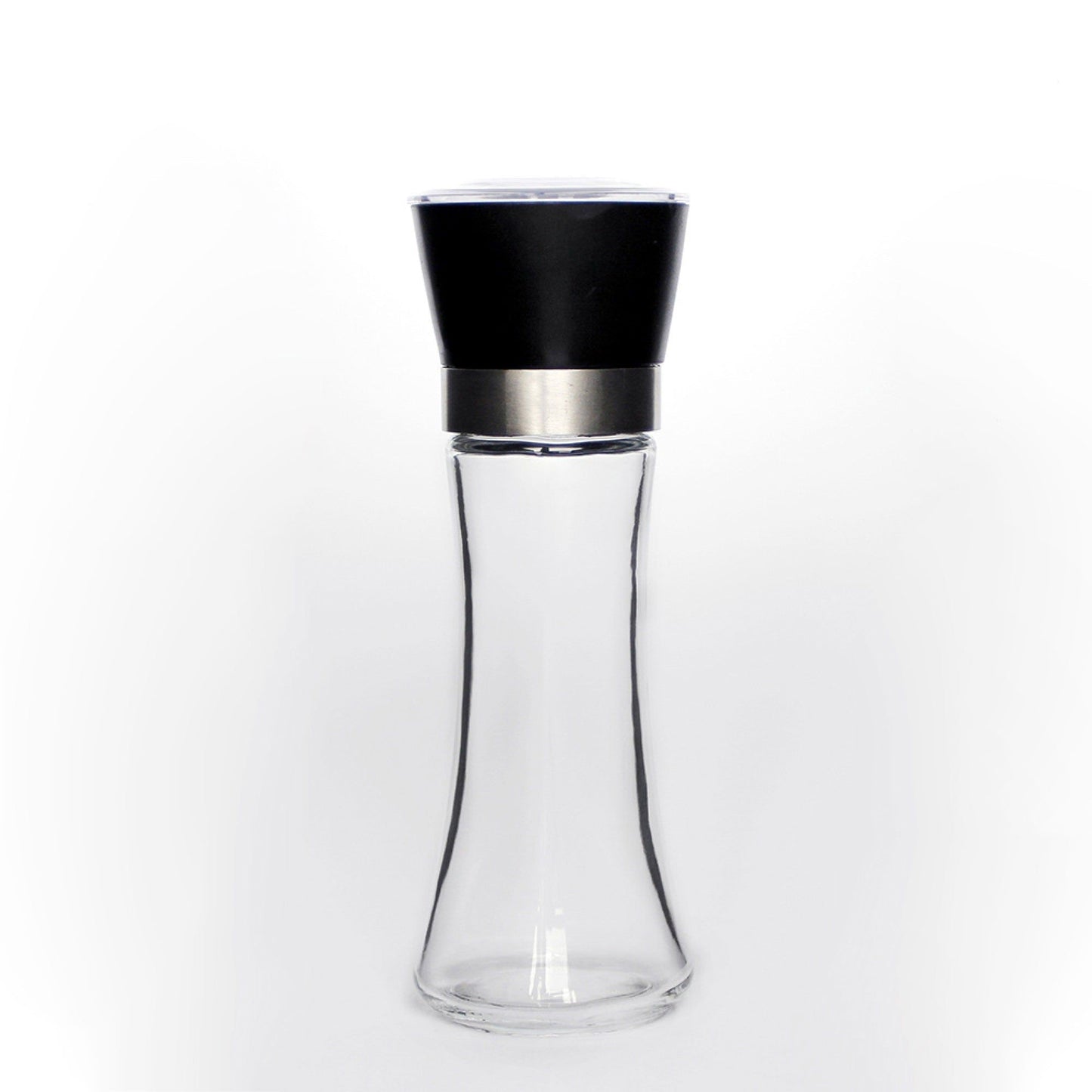 180 ml Glass Salt and Pepper Grinder, 18 cm Manual Mill with Adjustable Ceramic Core V1188-MS-617-040