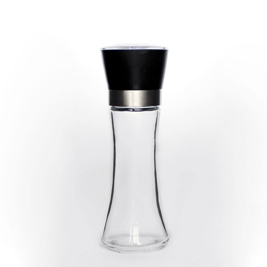 180 ml Glass Salt and Pepper Grinder, 18 cm Manual Mill with Adjustable Ceramic Core V1188-MS-617-040