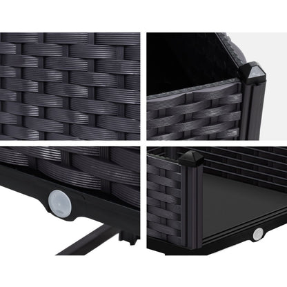 Raised Garden Bed Planter Box 40 x 40 x 23 cm, PP Growing Container for Herbs and Vegetables V1188-MS-617-041