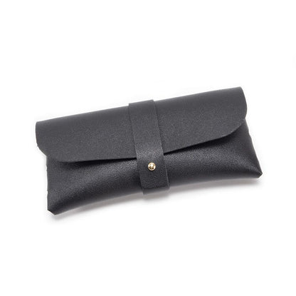 3-Piece PU Leather Eyeglass Case Set, Soft Protective Pouches for Sunglasses and Reading Glasses, Black V1188-MS-617-042