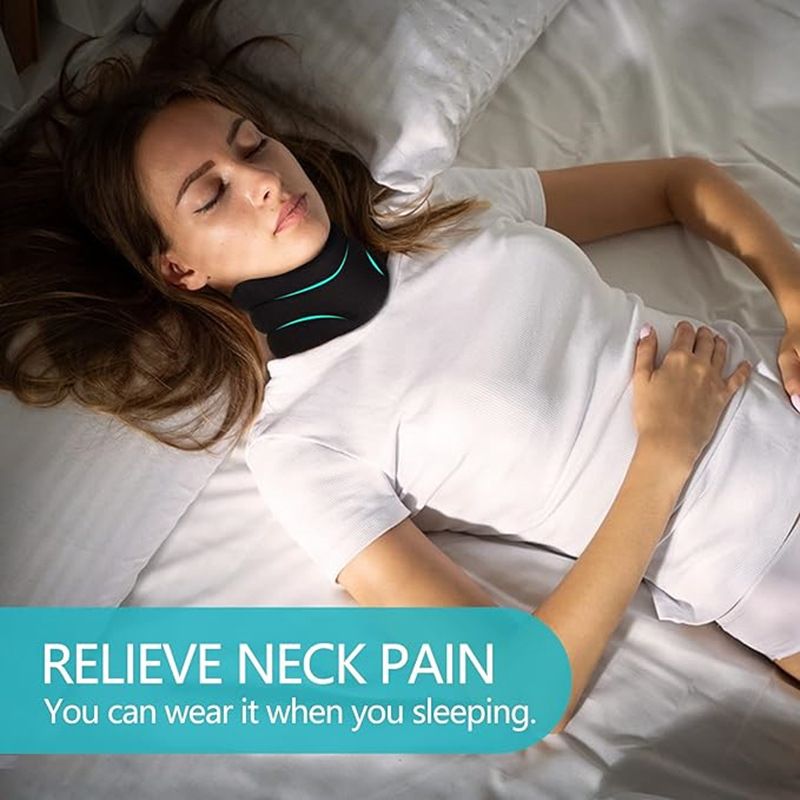 Adjustable Neck Brace with V-Shape Design, Cervical Spine Support for Posture and Pain Relief V1188-MS-617-047