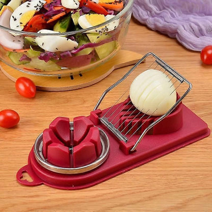 Egg Cutter Kitchen Tool, Manual Slicer for Hard-Boiled Eggs V1188-MS-617-055