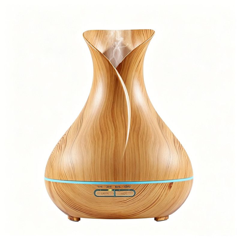 Light Wood Aroma Diffuser 400 ml, Ultrasonic Aromatherapy Humidifier V1188-MS-617-067