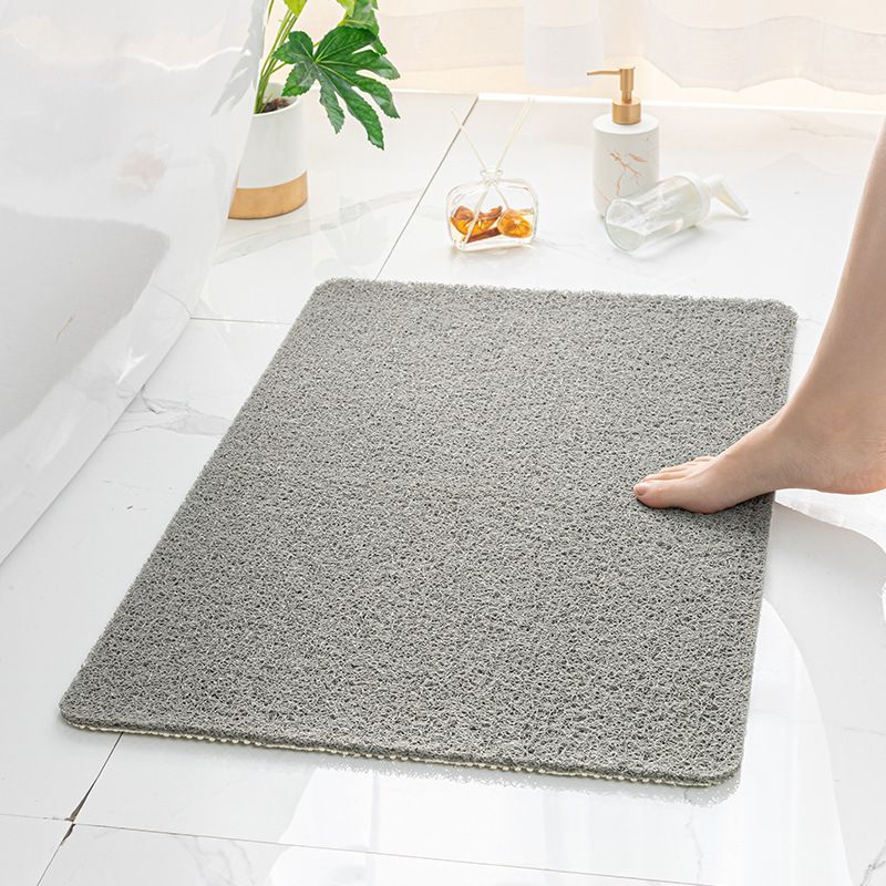 Quick-Dry Non-Slip Bathroom Mat 40 x 60 cm, Soft Loofah-Style Shower Rug, Gray V1188-MS-617-076