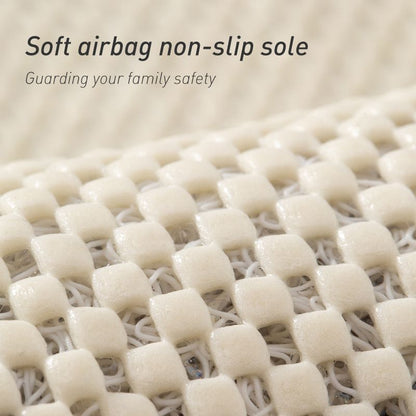 Quick-Dry Non-Slip Bathroom Mat 40 x 60 cm, Soft Loofah-Style Shower Rug, Gray V1188-MS-617-076