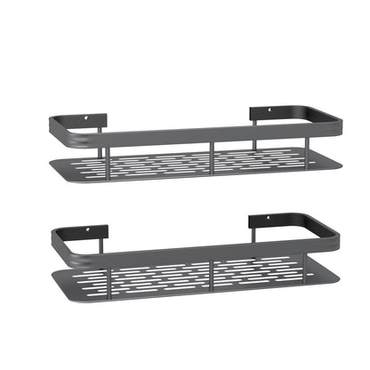 2 Pack Bathroom Wall Shelf Storage Racks, 30 x 13 x 5 cm, Black V1188-MS-617-091