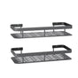 2 Pack Bathroom Wall Shelf Storage Racks, 30 x 13 x 5 cm, Black V1188-MS-617-091