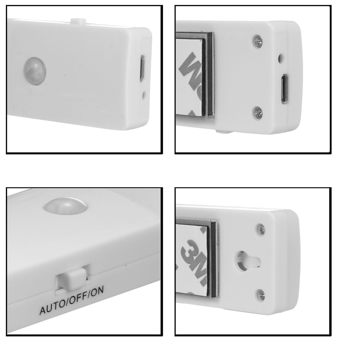 EL608 Rechargeable LED Night Light, Infrared Motion Sensor Wall Lamp, Cool White V1188-MS-617-098
