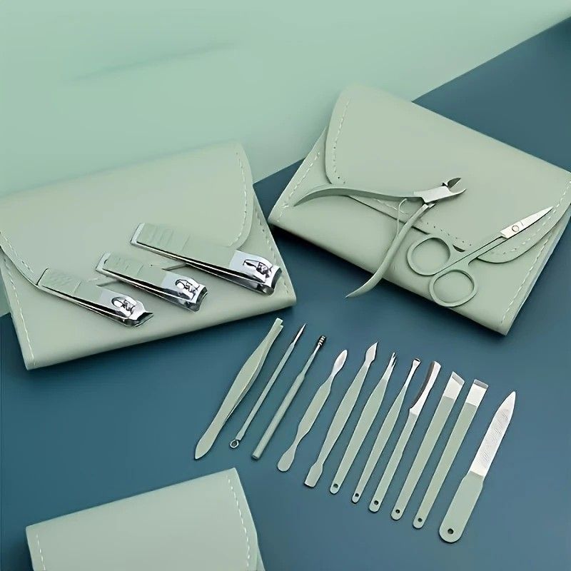 16-Piece Nail Care Set, Portable Professional Manicure and Pedicure Kit, Blue V1188-MS-617-103