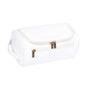Large PU Leather Travel Toiletry Bag, Waterproof Portable Makeup Organizer, White V1188-MS-617-107