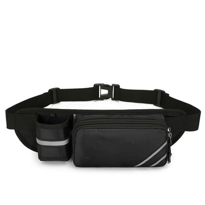 Water-Resistant Running Waist Pack with Bottle Holder, Adjustable Fitness Belt V1188-MS-617-134