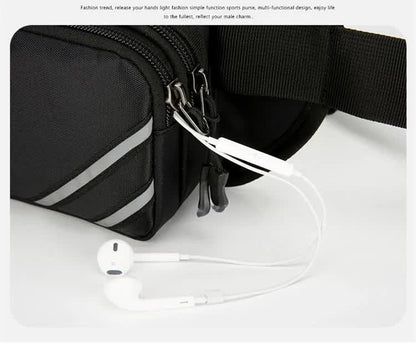 Water-Resistant Running Waist Pack with Bottle Holder, Adjustable Fitness Belt V1188-MS-617-134